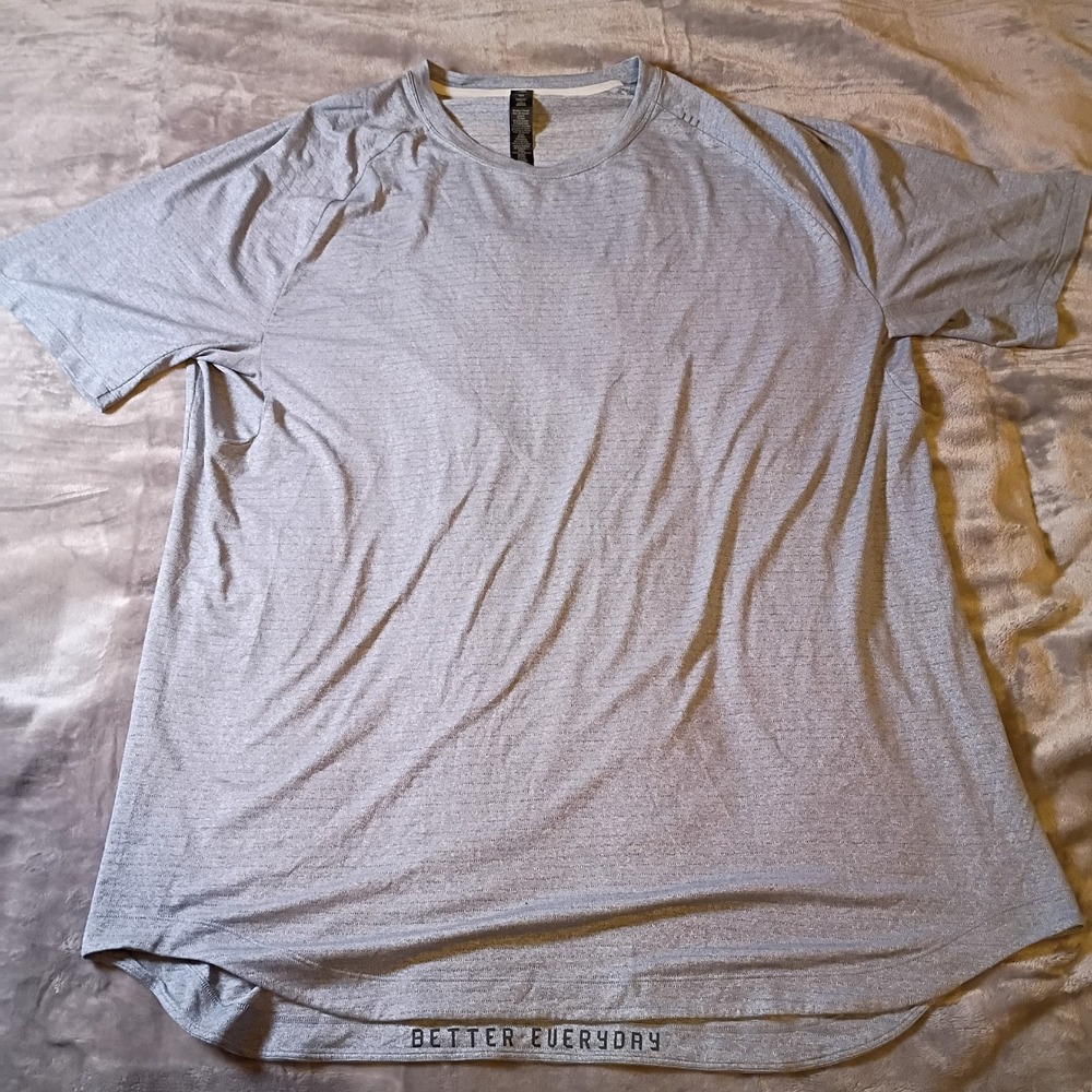 Lululemon Metal Vent Tech 2.0 Short Sleeve Shirt Mens XXL Grey Better Everyday